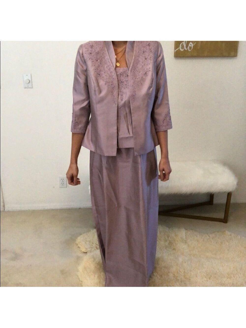 New Alex evenings purple formal dress with jacket